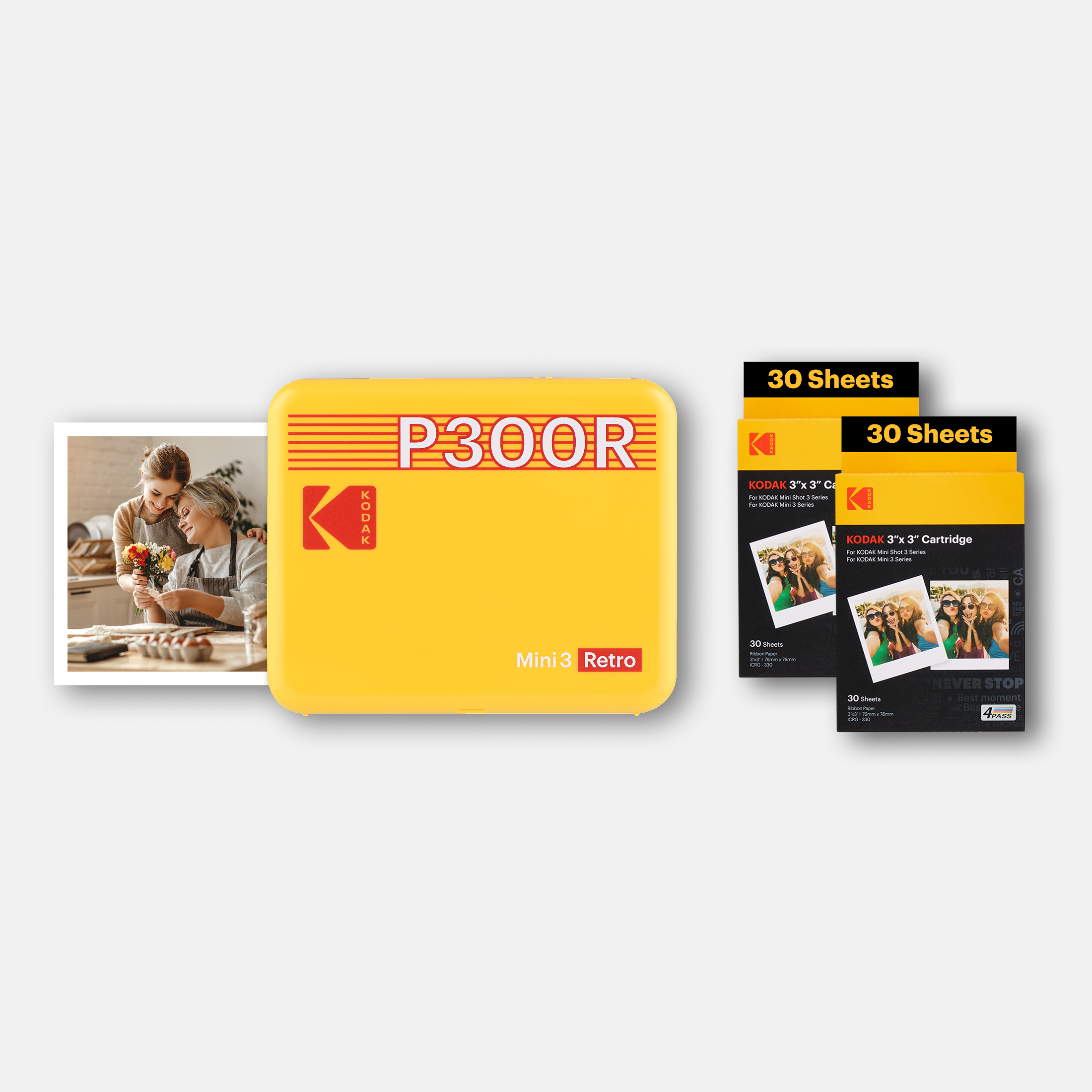 KODAK Mini 3 Retro P300R Gift Bundle